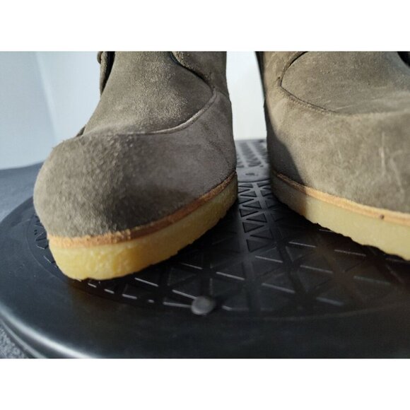 STUART WEITZMAN Women's Greater Combat Platform Hiker Boots Olive Green Suede No - Picture 14 of 16